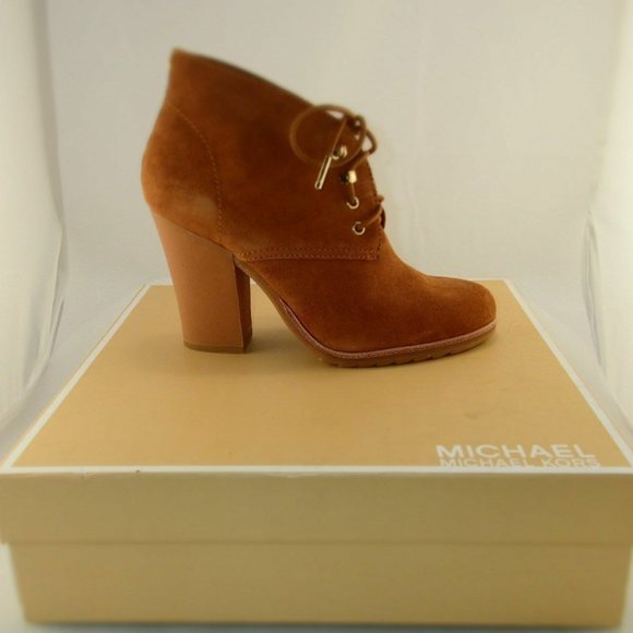 NIB MICHAEL Kors MK Suede Leather Bootie sz. 10 - Picture 1 of 8